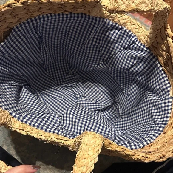 Draper James Woven Straw Tote Bag - Picture 5 of 6